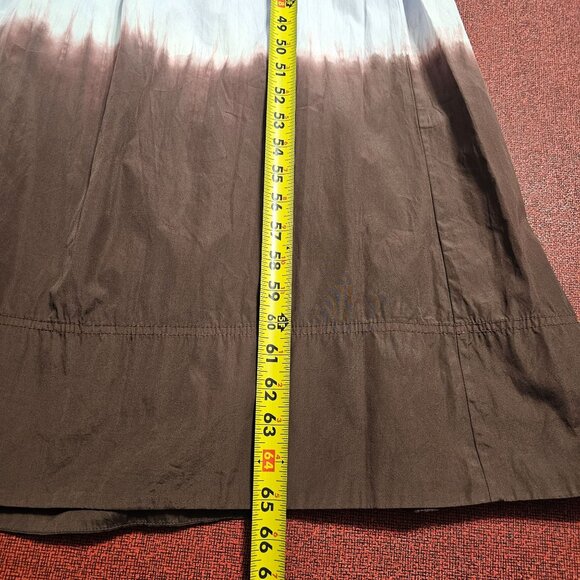 A.L.C. Blair Dip Dye Maxi Dress 10 Fudge & Sky Blue Halter Soft Girl Bohemian - Picture 14 of 14